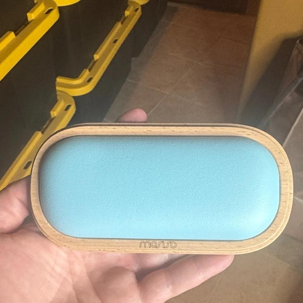 NWOT Mosiso Wooden Memory Foam Wrist Rest Blue